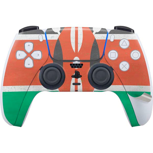 Kenya Flag Distressed PS5 Pro Bundle Skin
